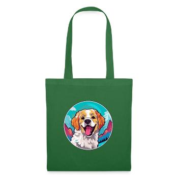 Alano Español Hunderasse Cartoon Kawaii Aquarell - Stoffbeutel - Fichte - Vorne