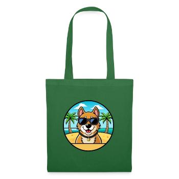 Alano Español Hunderasse Cartoon Sonnenbrille Strand - Stoffbeutel - Fichte - Vorne