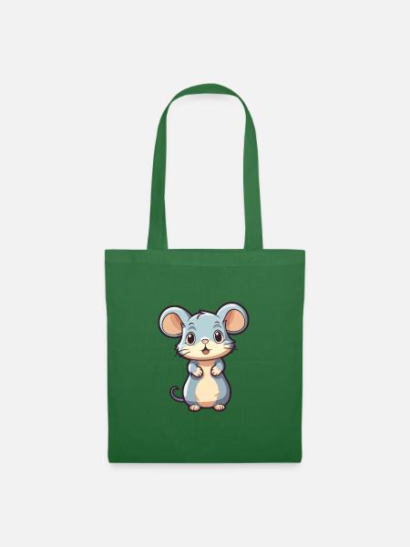 Maus niedliche Karikatur Kawaii Aquarell Tier Haustier - Stoffbeutel - Fichte