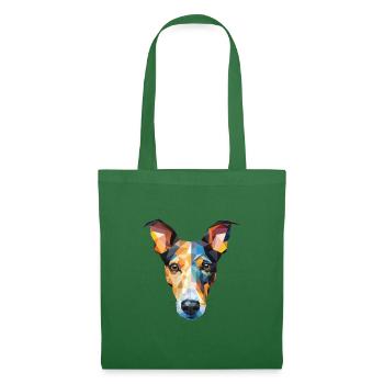 Glatte Foxterrier-Hunderasse buntes Aquarell - Stoffbeutel - Fichte - Vorne