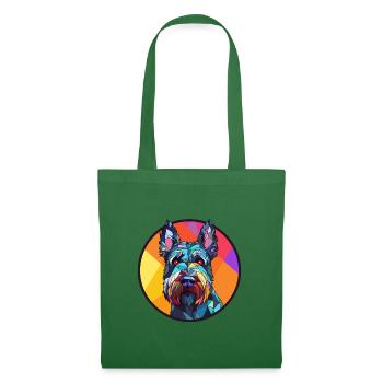 Scottish Terrier Hund Buntes Glas Buntes Cartoo - Stoffbeutel - Fichte - Vorne