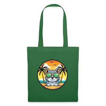 Australische Nebelkatzenrasse Cartoon Sonnenbrille Strand - Stoffbeutel - Fichte - Vorne