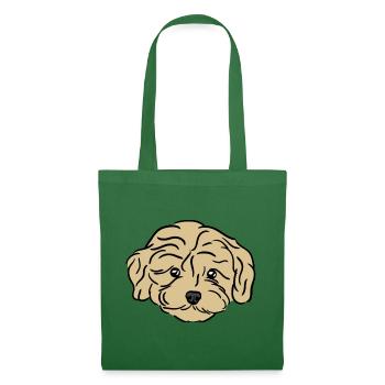 Doodle Puppy - Stoffbeutel - Fichte - Vorne