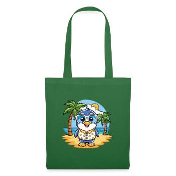 Pinguin Lustige Cartoon Sommer Strand Sonnenbrille - Stoffbeutel - Fichte - Vorne