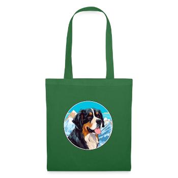 Berger De Beauce Hunderasse Cartoon Kawaii Watercol - Stoffbeutel - Fichte - Vorne