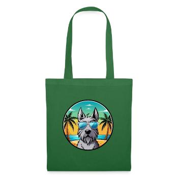 Scottish Terrier Hunderasse Cartoon Sonnenbrille Strand - Stoffbeutel - Fichte - Vorne