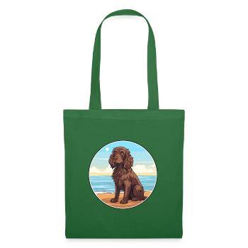 Boykin Spaniel Hund Rasse Cartoon Kawaii Clipart - Stoffbeutel - Fichte - Vorne