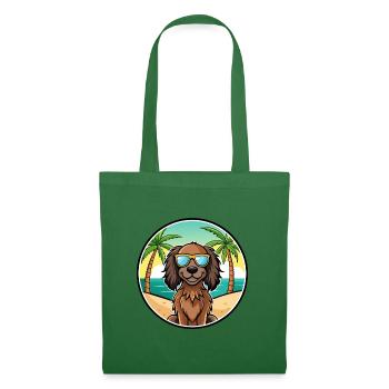 Deutsch Langhaar Vorstehhund Rasse Cartoon Strand - Stoffbeutel - Fichte - Vorne