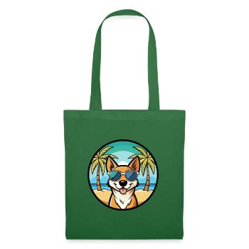 Perro De Presa Mallorquinische Hunderasse Cartoon Beach - Stoffbeutel - Fichte - Vorne