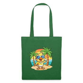 Lunettes de soleil de plage d’été de dessin animé drôle de canard - Sac en tissu - vert sapin - Devant