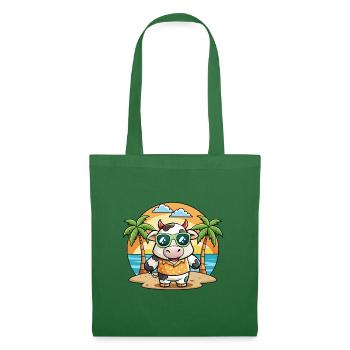 Kuh Lustige Cartoon Sommer Strand Sonnenbrille - Stoffbeutel - Fichte - Vorne