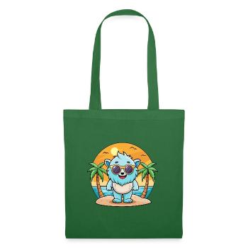 Yeti Lunettes de soleil de plage d’été de dessin animé drôle - Sac en tissu - vert sapin - Devant