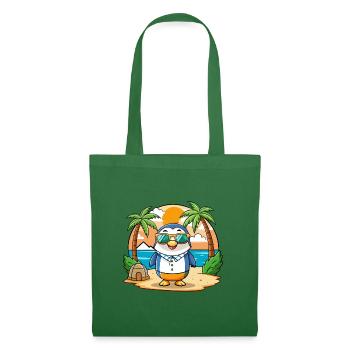 Pinguin Lustige Cartoon Sommer Strand Sonnenbrille - Stoffbeutel - Fichte - Vorne
