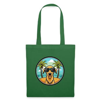 Sloughi Hunderasse Cartoon Sonnenbrille Strand - Stoffbeutel - Fichte - Vorne