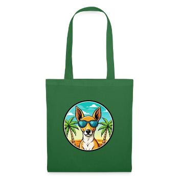 Podenco Canario Hunderasse Cartoon Sonnenbrille Strand - Stoffbeutel - Fichte - Vorne