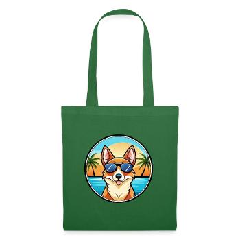 Norwegische Lundehund Hunderasse Cartoon Sonnenbrille - Stoffbeutel - Fichte - Vorne
