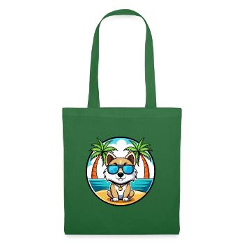 Akbash Hunderasse Cartoon Sonnenbrille Strand - Stoffbeutel - Fichte - Vorne