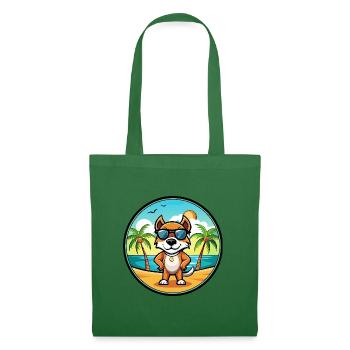 Pointer Dog Breed Cartoon Sunglasses Beach - Tote Bag - evergreen - Front