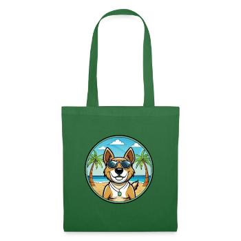 Teddy Roosevelt Terrier Hunderasse Cartoon Strand - Stoffbeutel - Fichte - Vorne