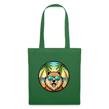 Eurasier Dog Breed Cartoon Sunglasses Beach - Tote Bag - evergreen - Front