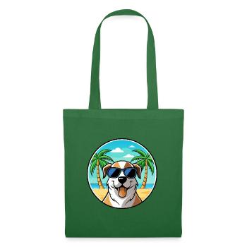 Anatolian Shepherd Dog Breed Cartoon Sunglasses - Tote Bag - evergreen - Front