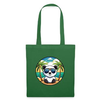 Panda Lustige Cartoon Sommer Strand Sonnenbrille Cool - Stoffbeutel - Fichte - Vorne
