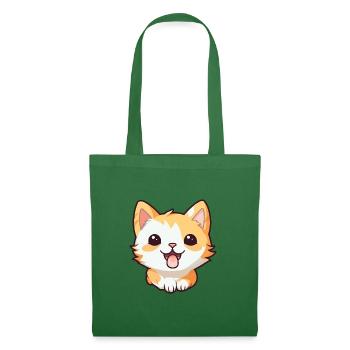 Pixie Bob Katze Cartoon Aquarell Illustration - Stoffbeutel - Fichte - Vorne