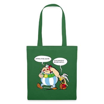 Asterix & Obelix Sprechblasen - Stoffbeutel - Fichte - Vorne