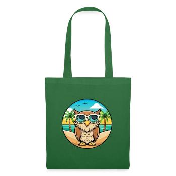 Eule Lustige Cartoon Sommer Strand Sonnenbrille Aufkleber - Stoffbeutel - Fichte - Vorne