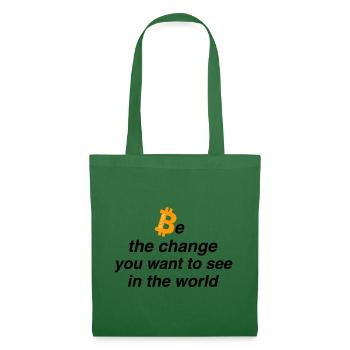 Be the change - Stoffbeutel - Fichte - Vorne