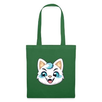Hantilly Tiffany Katze Cartoon Aquarell Clipart - Stoffbeutel - Fichte - Vorne