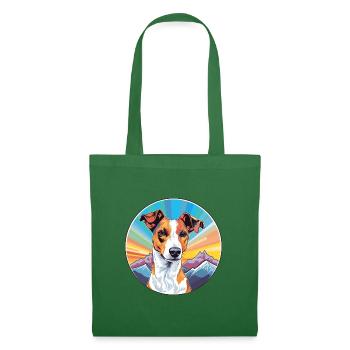 Glatter Foxterrier Hunderasse Cartoon Kawaii Waterc - Stoffbeutel - Fichte - Vorne