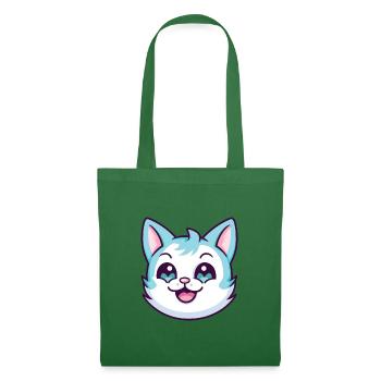 Hantilly Tiffany Katze Cartoon Aquarell Clipart - Stoffbeutel - Fichte - Vorne