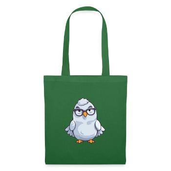 Taube trägt Brille Cartoon Kawaii Illustration - Stoffbeutel - Fichte - Vorne