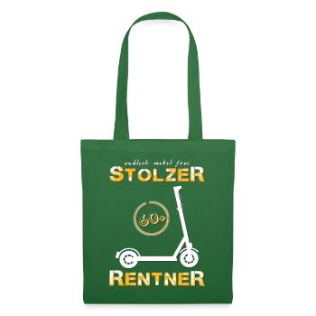 Rentner Pensionär Opa - Stoffbeutel - Fichte - Vorne