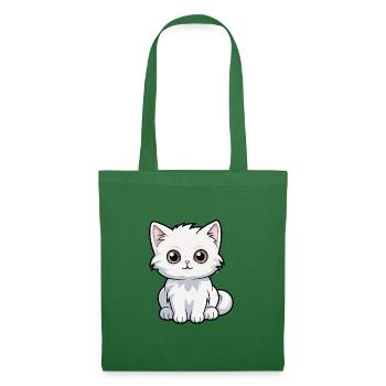 Katze niedliche Karikatur Kawaii Aquarell Tier Haustier - Stoffbeutel - Fichte - Vorne