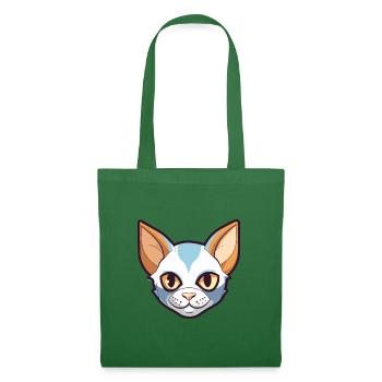 Javanische Katze Karikatur Aquarell Illustration - Stoffbeutel - Fichte - Vorne