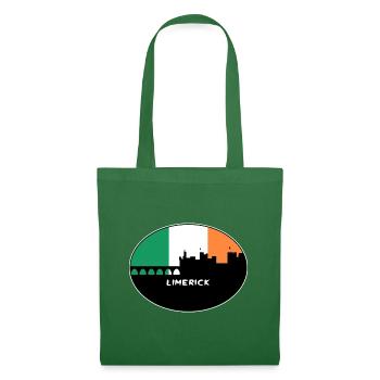 Limerick Irland Flagge Skyline Reise Souvenir - Stoffbeutel - Fichte - Vorne