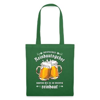 Reinheitsgebot - Saufen - Bierglas - Wortspiel - Stoffbeutel - Fichte - Vorne