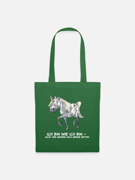 Einhorn IchBinWieIchBin - Stoffbeutel - Fichte