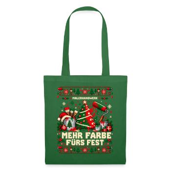 Malerhandwerk - Mehr Farbe fürs Fest - Stoffbeutel - Fichte - Vorne