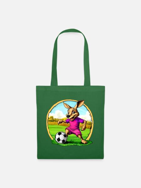 Fussball Kängurus - Stoffbeutel - Fichte