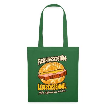 Faschingskostüm Leberkässemmel - Stoffbeutel - Fichte - Vorne