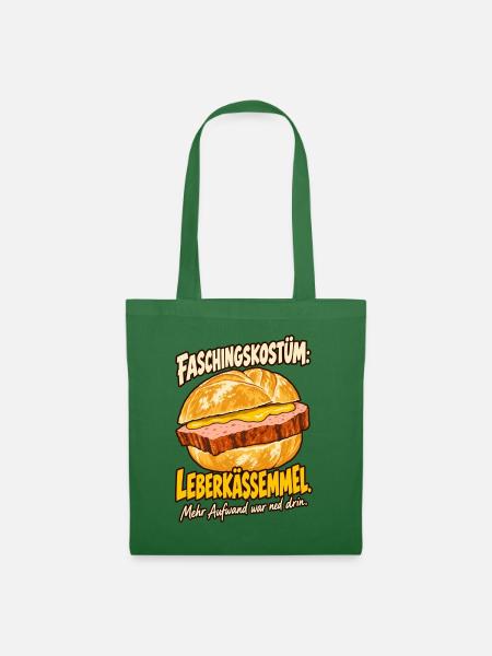 Faschingskostüm Leberkässemmel - Stoffbeutel - Fichte