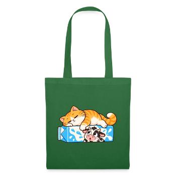 Katze und Kuh - Stoffbeutel - Fichte - Vorne