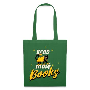 Read More Books – Cooles Design für Bücherwürmer - Stoffbeutel - Fichte - Vorne