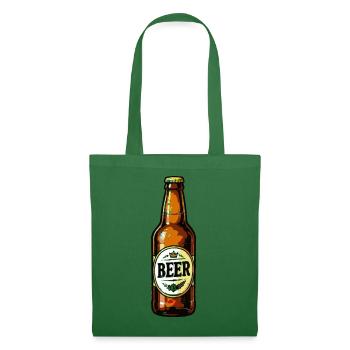 Bierflasche Retro-Design - Stoffbeutel - Fichte - Vorne