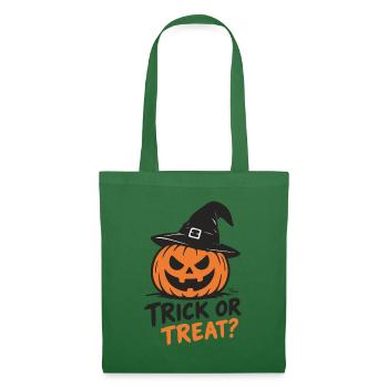 Halloween Kürbis-Hexe Trick or Treat - Stoffbeutel - Fichte - Vorne