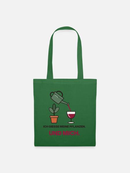 Gießen mit Wein und Grün - Stoffbeutel - Fichte