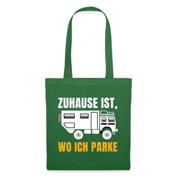Zuhause ist, wo ich parke – Offroad Spruch - Stoffbeutel - Fichte - Vorne